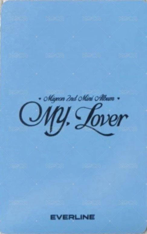 MY, Lover el 7.0 簽售卡  背面