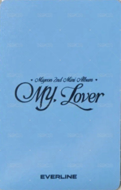 MY, Lover el 7.0 簽售卡  背面