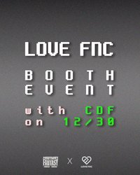 FNC捐款卡 카운트다운판타지 2025–2026 X LOVE FNC BOOTH EVENT