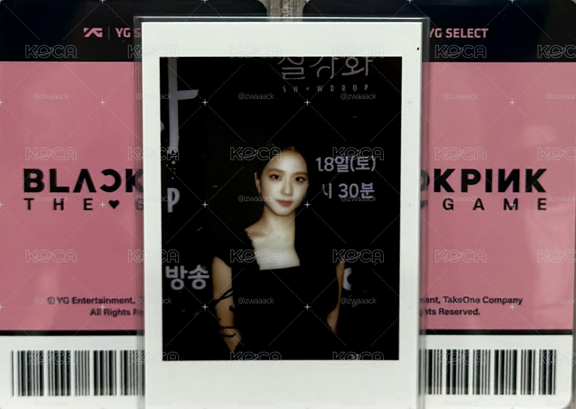 Jisoo 雪降花拍立得