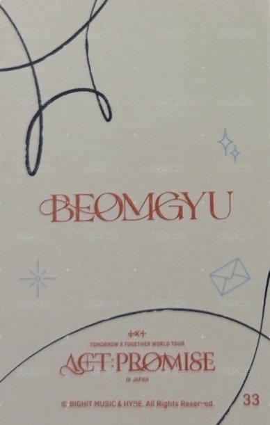 24’巡迴 日巡 隨機卡  背面