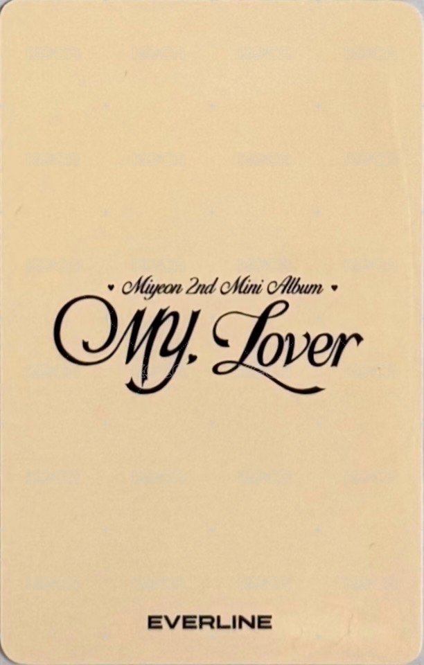 MY, Lover el 5.0 簽售卡  背面
