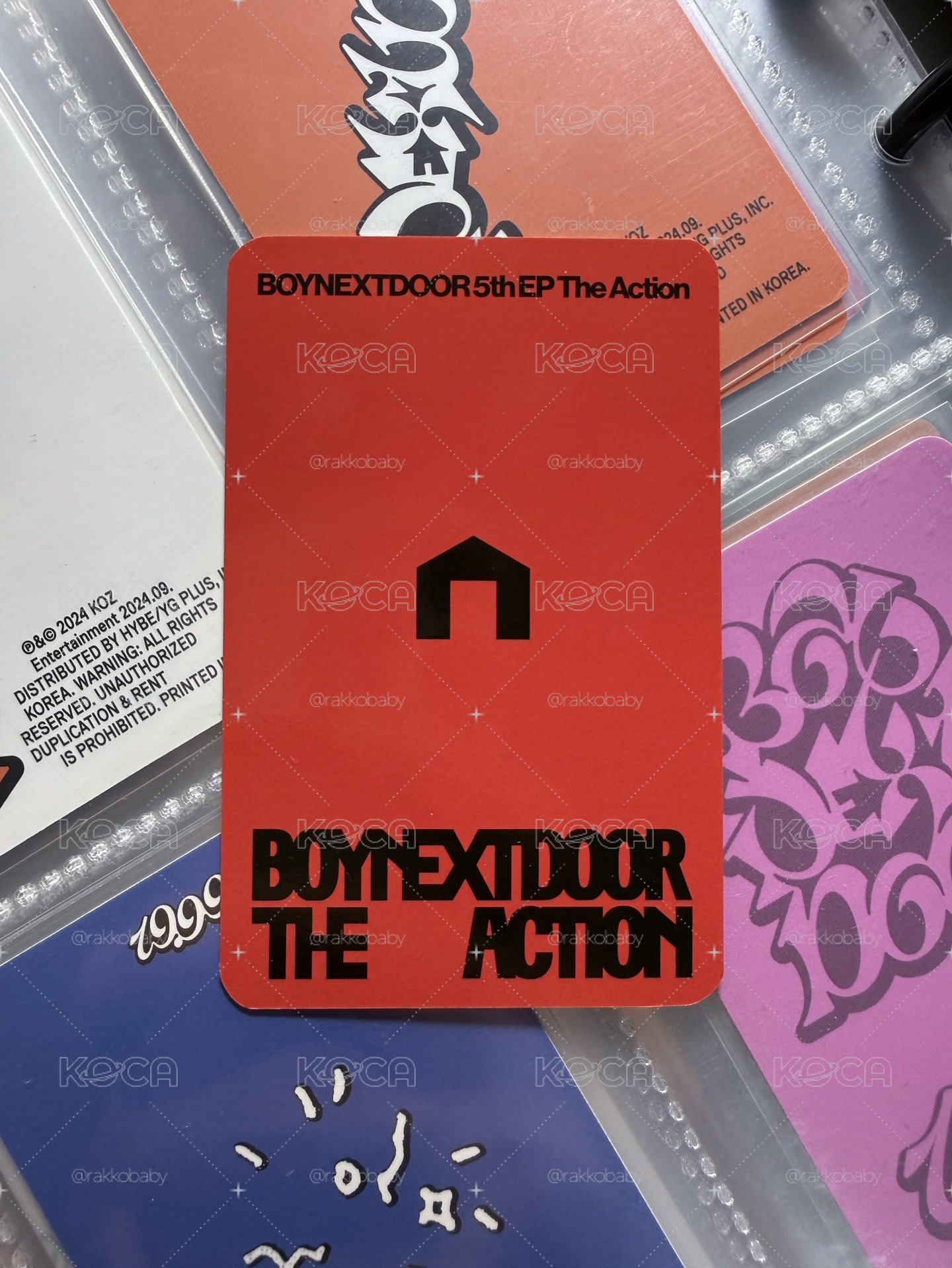 ✴️ The Action oy 特典卡 漢東旼