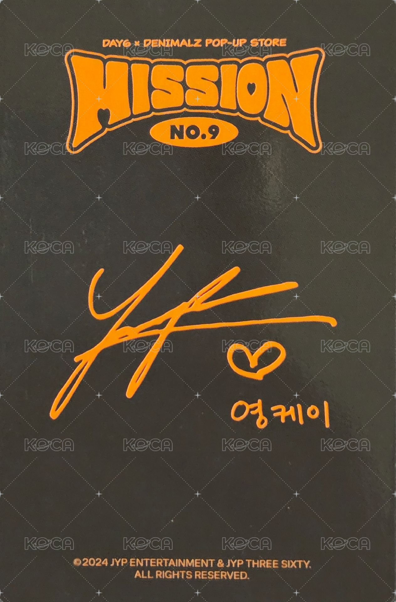 MISSION No.9 線下 滿額卡  背面