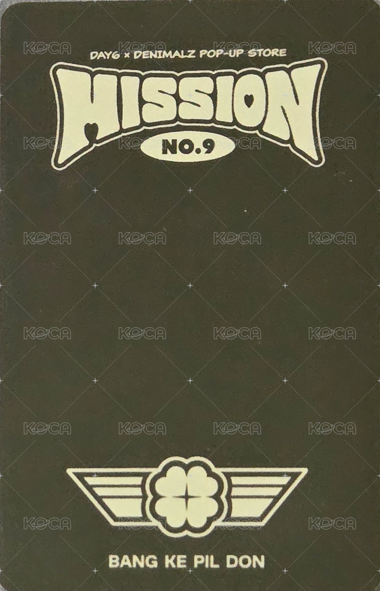 MISSION No.9 線上 滿額卡  背面