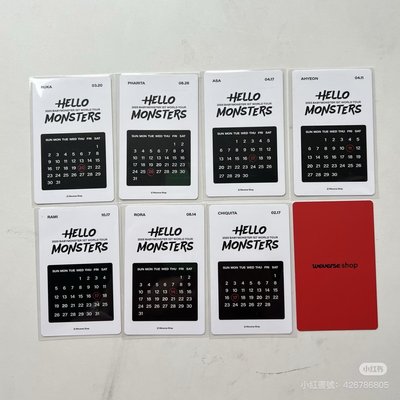 🤍BABYMONSTER｜角 賢 茶 露 藍｜生日卡