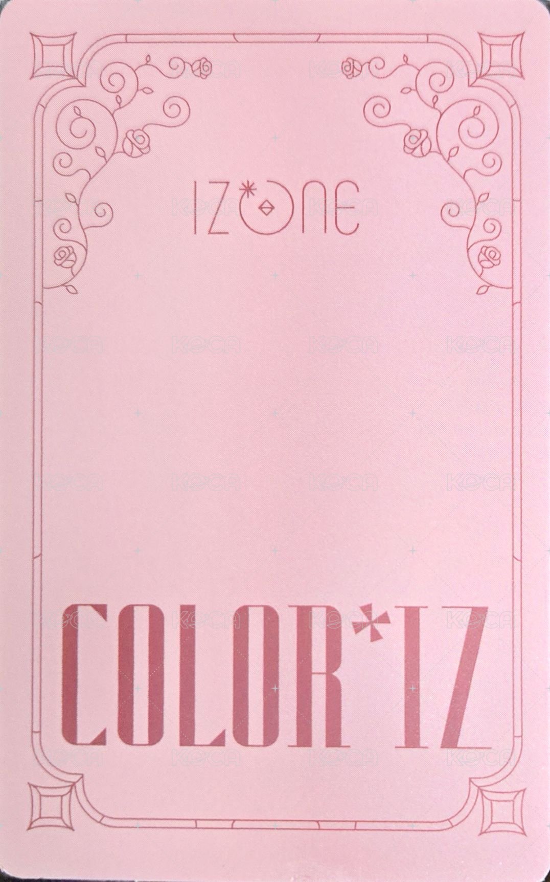 COLOR*IZ 智能專 專輯卡  背面