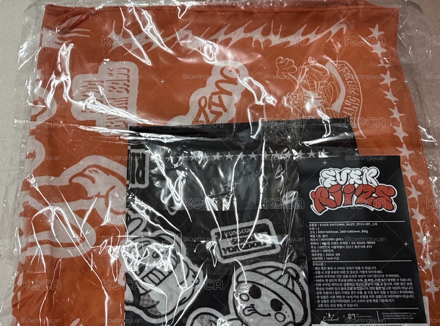 RIIZE 愛寶樂園頭巾（無小卡）