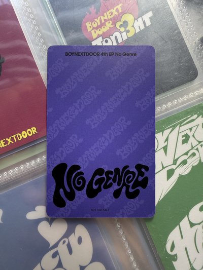 ❇️ No Genre 環球 單封 特典卡 金雲鶴