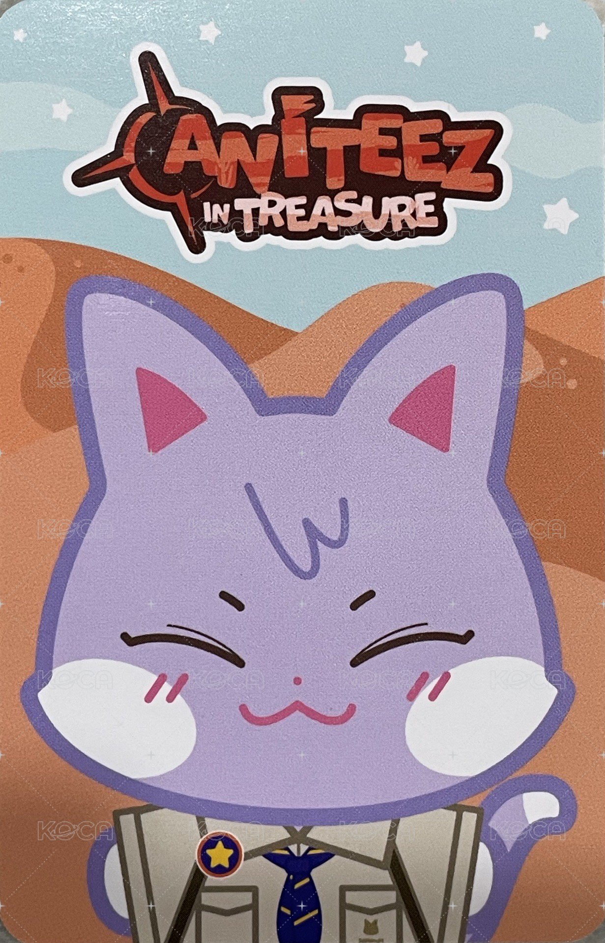 ANITEEZ IN TREASURE 周邊卡 3D STICKER 背面