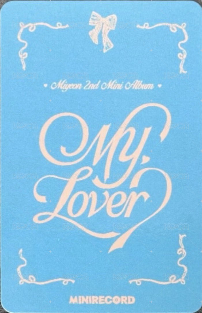 MY, Lover MINIRECORD 線上3.0 簽售卡  背面