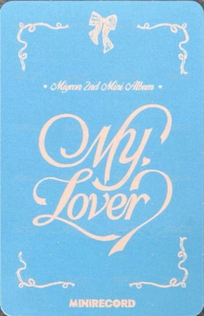 MY, Lover MINIRECORD 線上3.0 簽售卡  背面