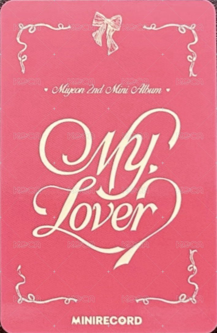 MY, Lover MINIRECORD 線上2.0 簽售卡  背面