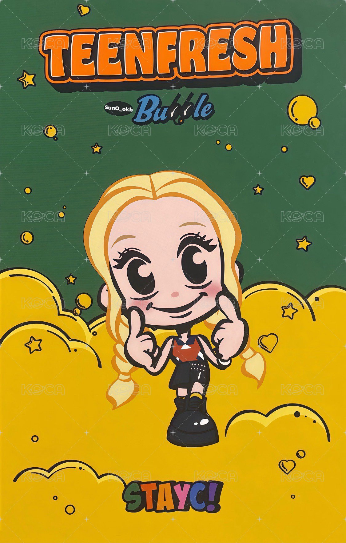 Bubble 電子專 專輯卡  背面