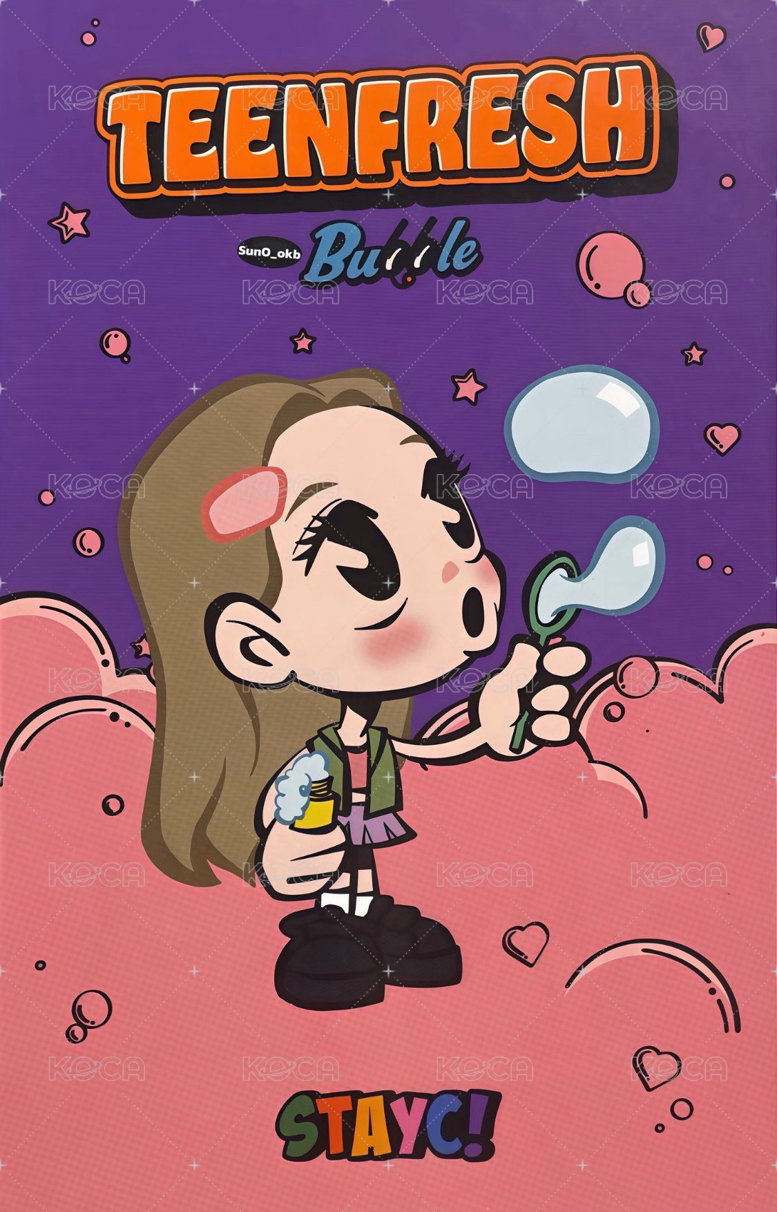 Bubble 電子專 專輯卡  背面