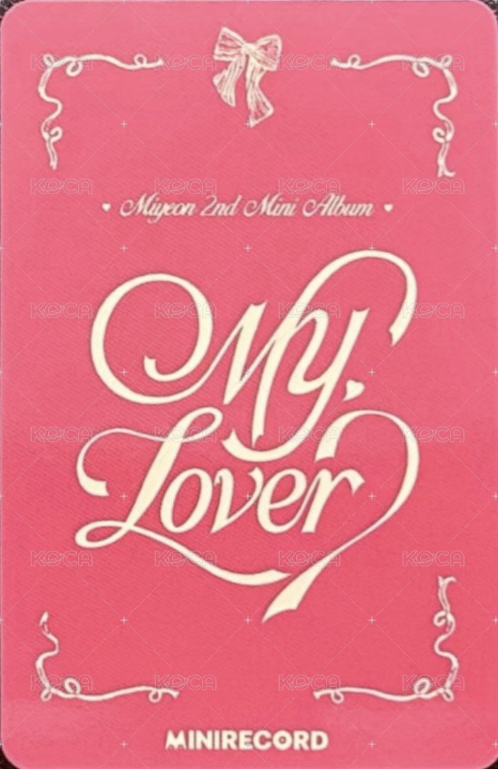 MY, Lover MINIRECORD 線上2.0 簽售卡  背面