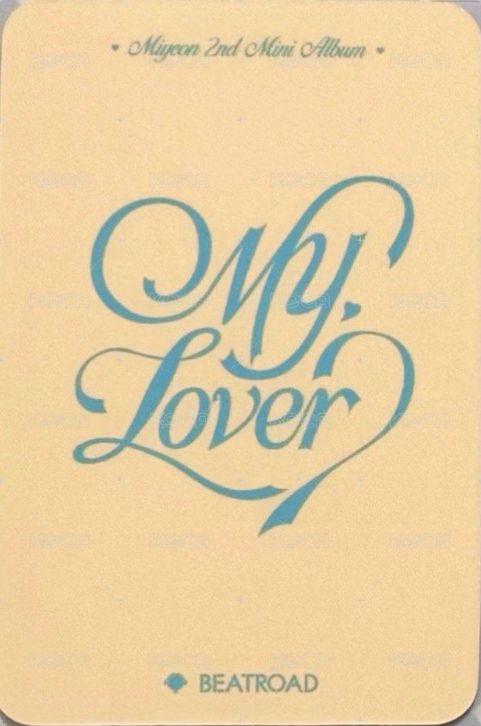 MY, Lover br 線上2.0 簽售卡  背面