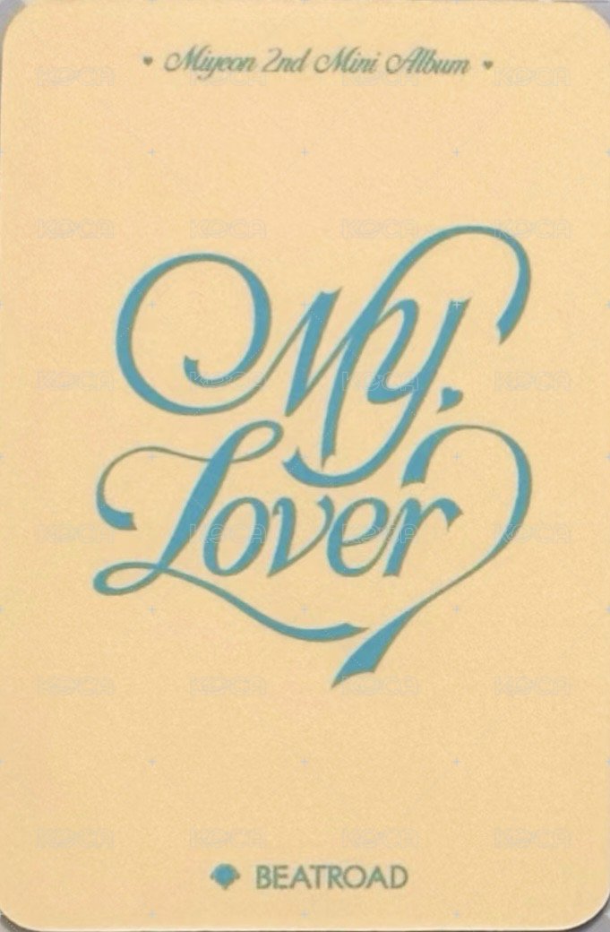 MY, Lover br 線上2.0 簽售卡  背面