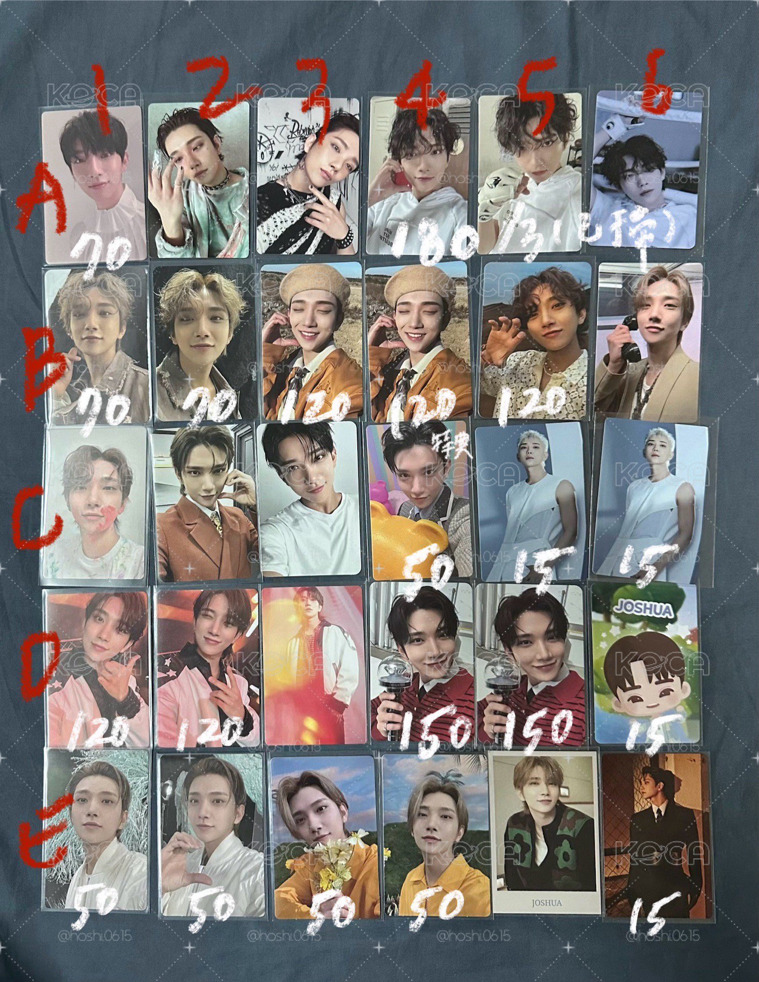 💙seventeen joshua 小卡