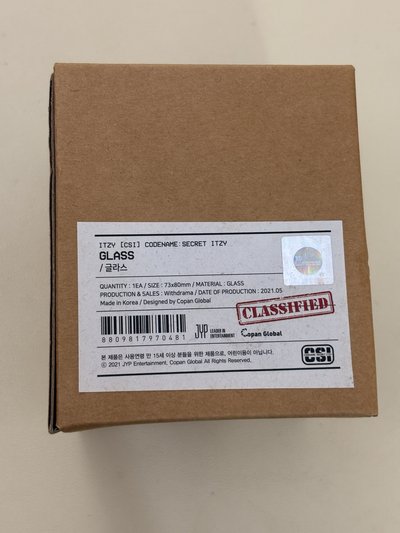 ITZY CSI 團綜 GLASS 玻璃杯 杯子