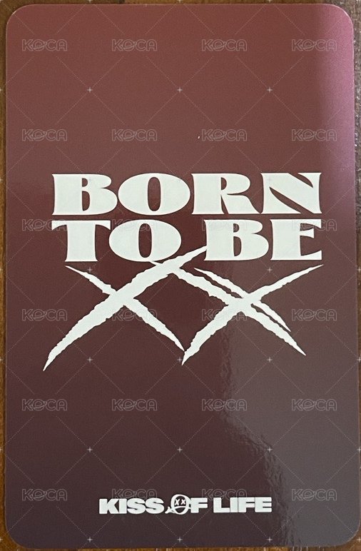 Born to be XX k4 2.0 簽售卡  背面