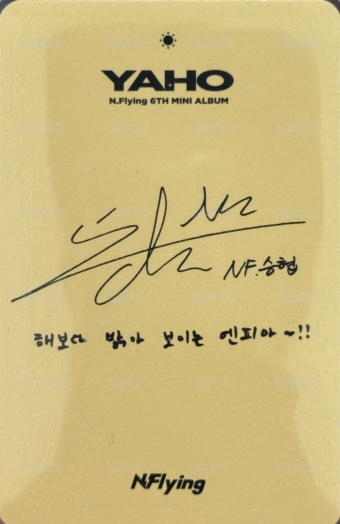 迷你六 AWAKENED BY ver. 專輯卡  背面