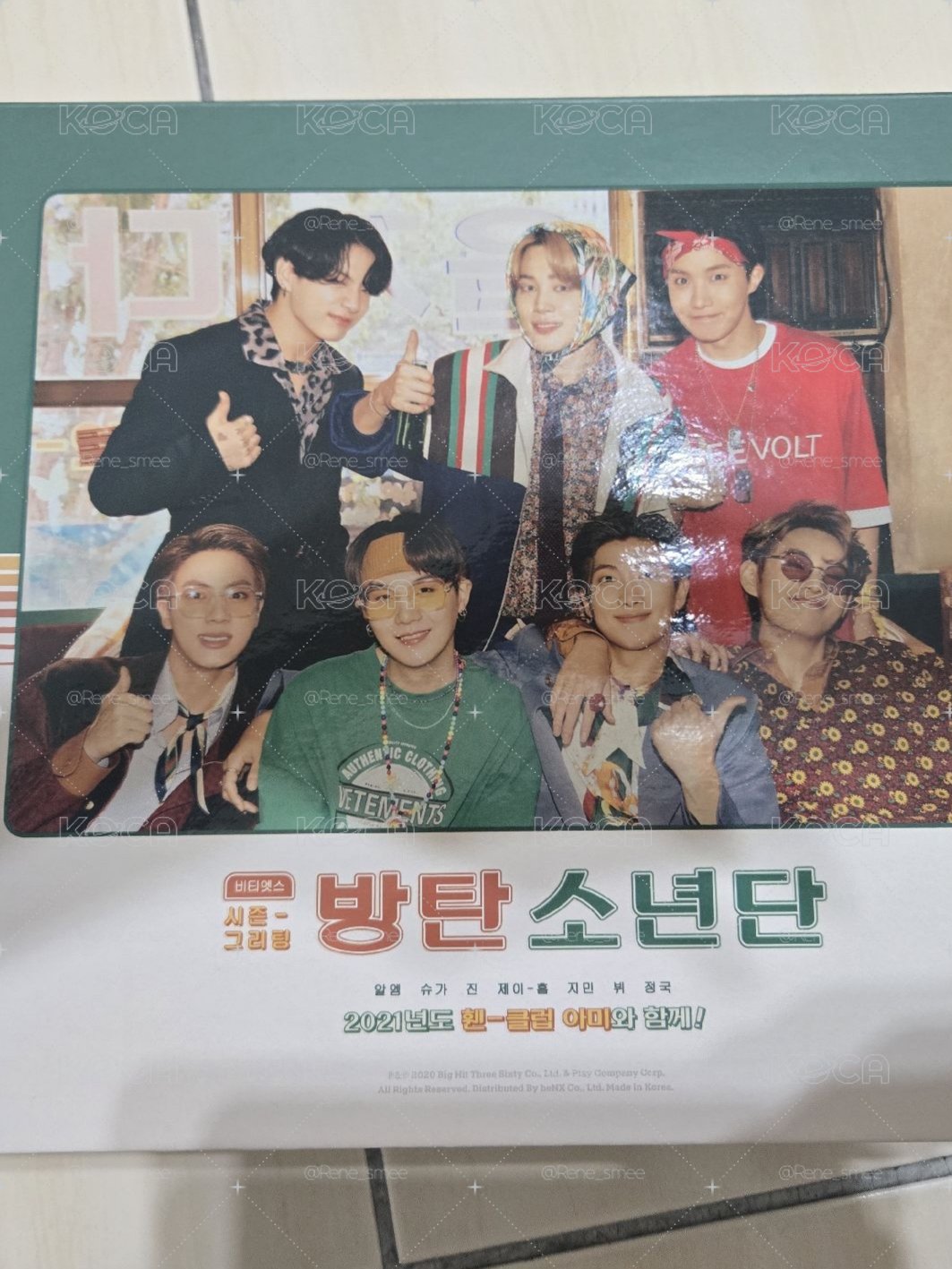 BTS 2021年曆組