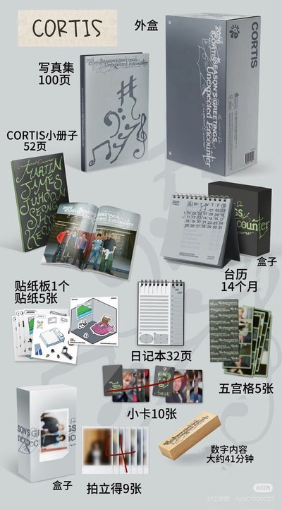 Cortis 2026年曆已拆