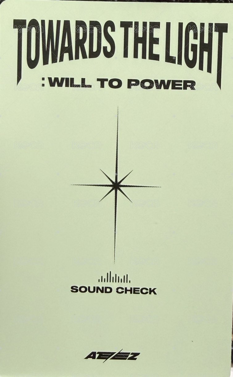 Towards the Light 彩排卡 入場卡 / 場限卡  背面