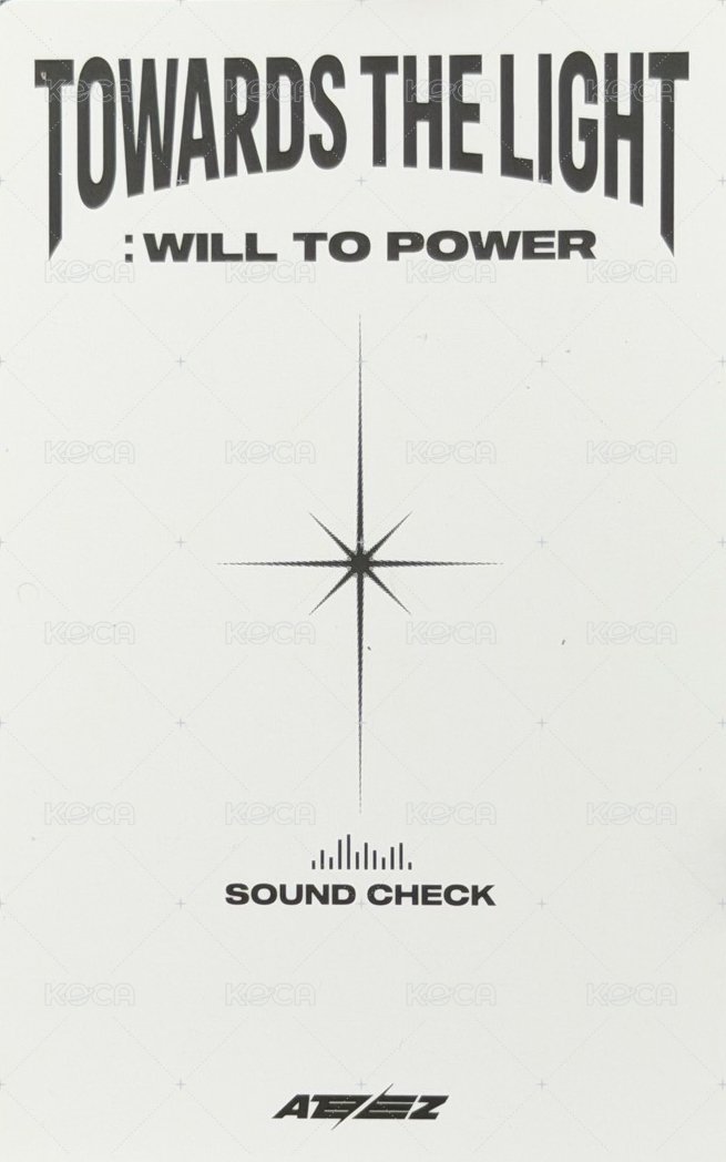 Towards the Light 彩排卡 入場卡 / 場限卡  背面