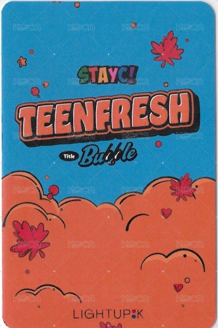 Bubble   簽售卡 加拿大 楓葉 背面