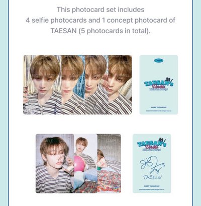 全新現貨 Double The Fun Party 生日禮 Photo Card Set