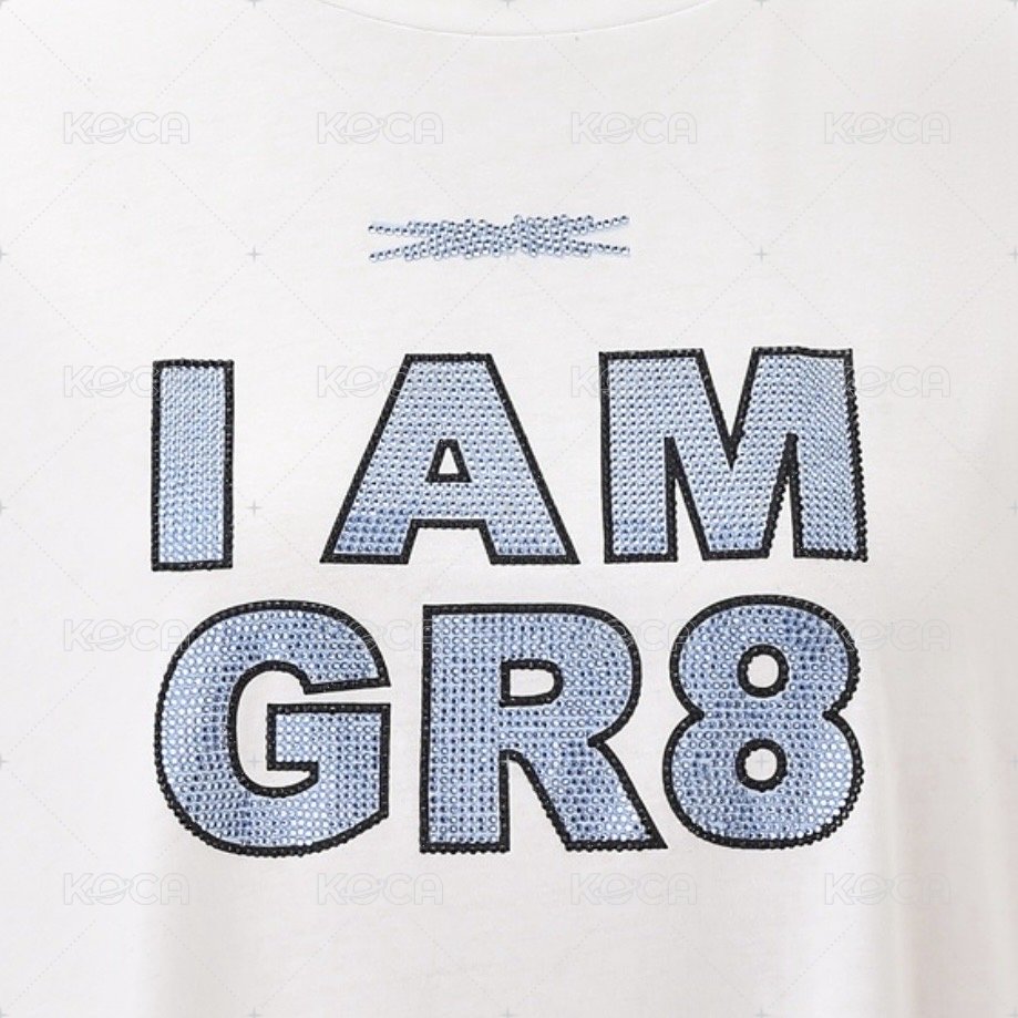 T-SHIRT WITH BLUE LOGO (UNISEX)