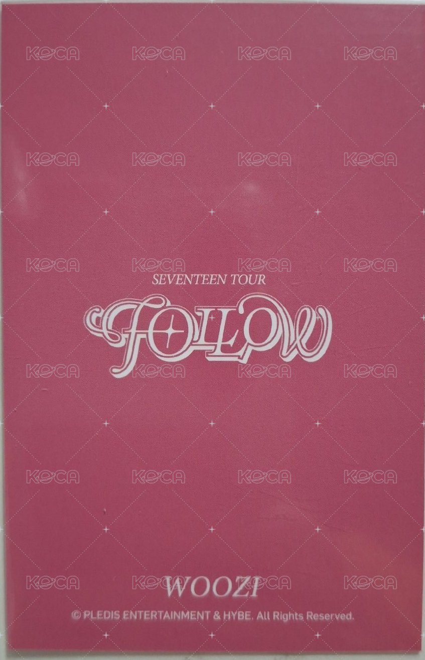 FOLLOW 周邊卡 立牌卡 背面