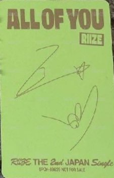All of you 專輯卡 通常盤 背面