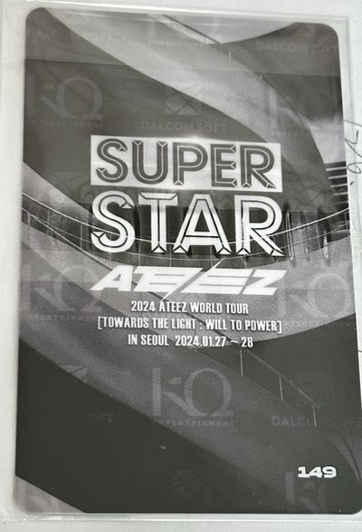 ateez 弘中 TTL 首爾場 遊戲卡 pvc卡 superstar 攤位 線下卡