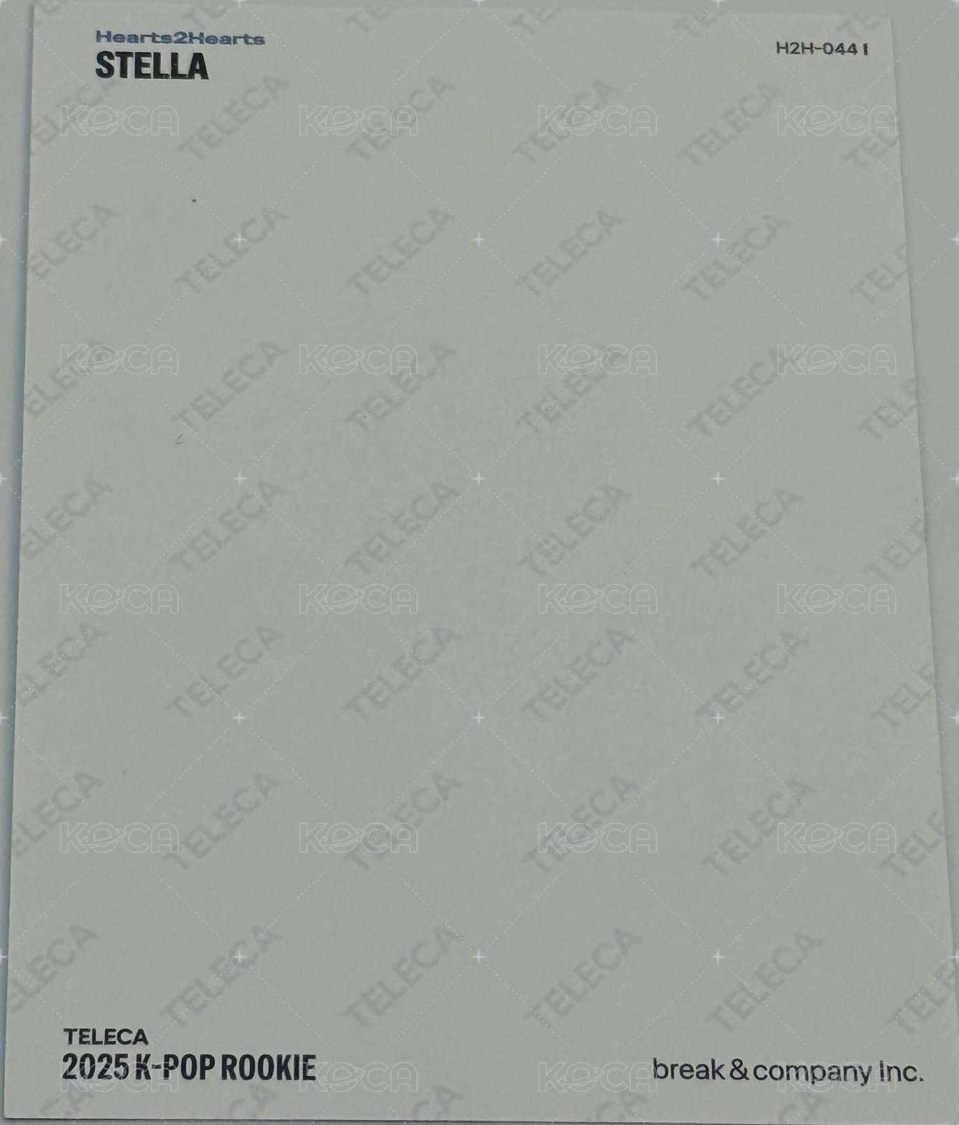 25新秀 Teleca 隨機卡 稀有款 背面