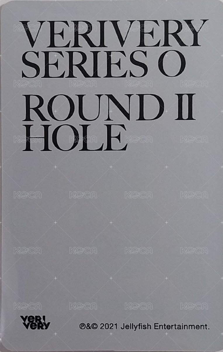round2 hole 專輯卡  背面