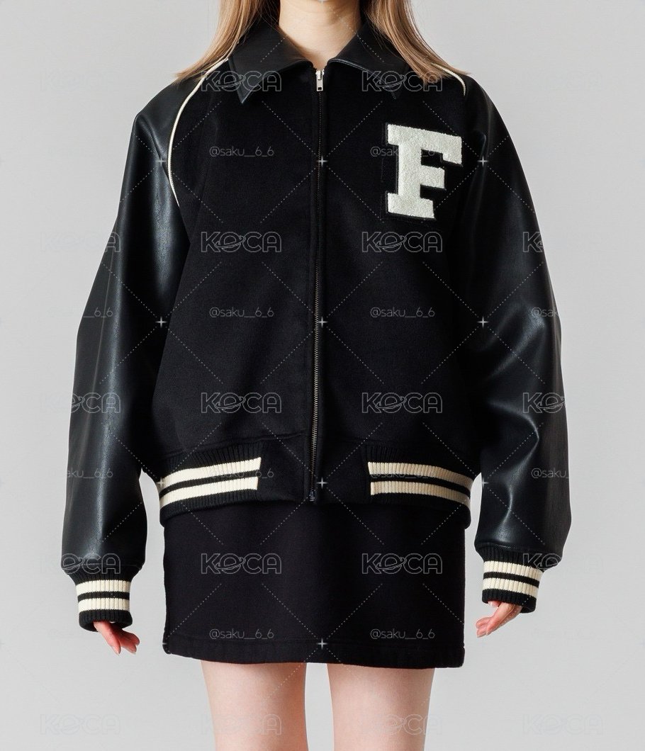 LE SSERAFIM x ZOZOTOWN 皮夾克 全新