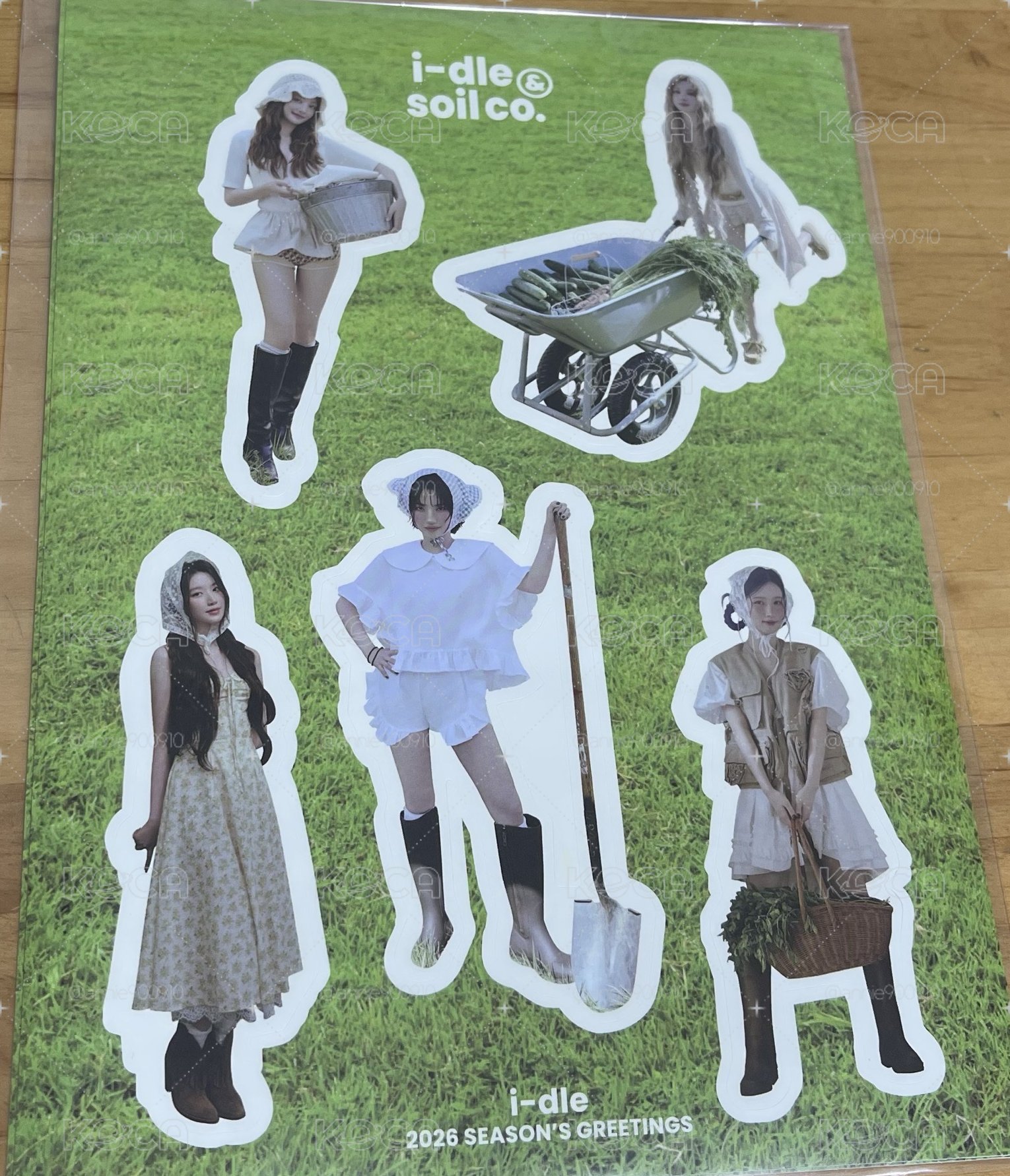 idle 2026年曆 貼紙