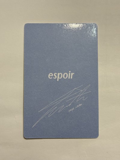 winter 冬 espoir 代言卡