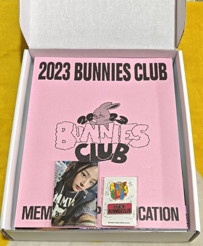 【有含小卡】NewJeans 會員禮 一期 瘦身窄盒版 BUNNIES CLUB 2023 (內容物完整無缺件)
