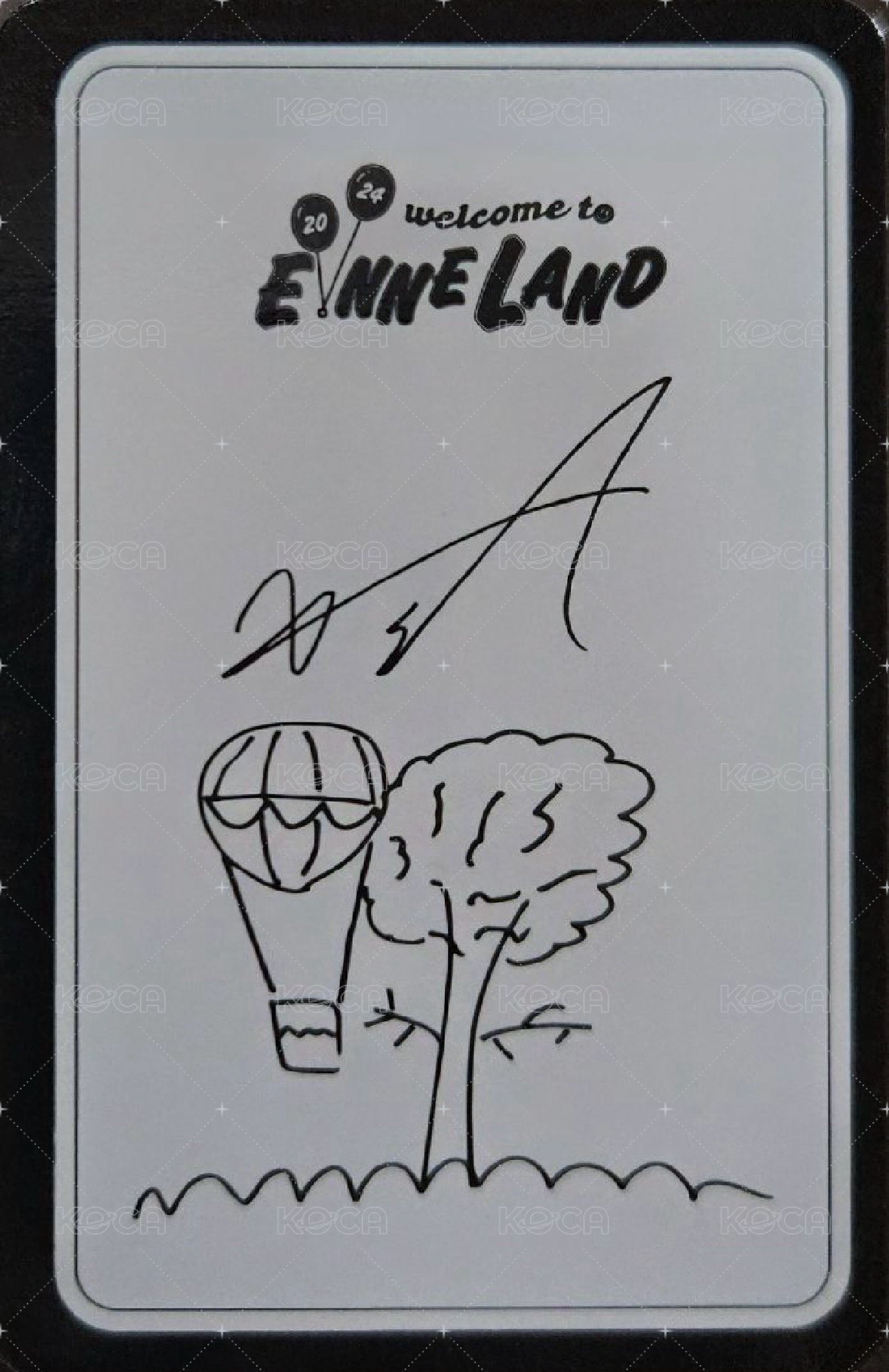 2024年曆 年曆卡  背面