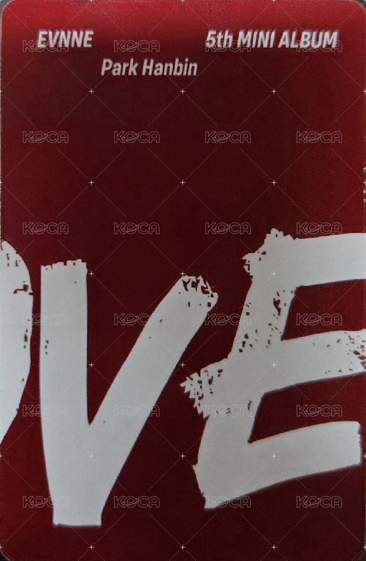 迷五 專輯卡  背面