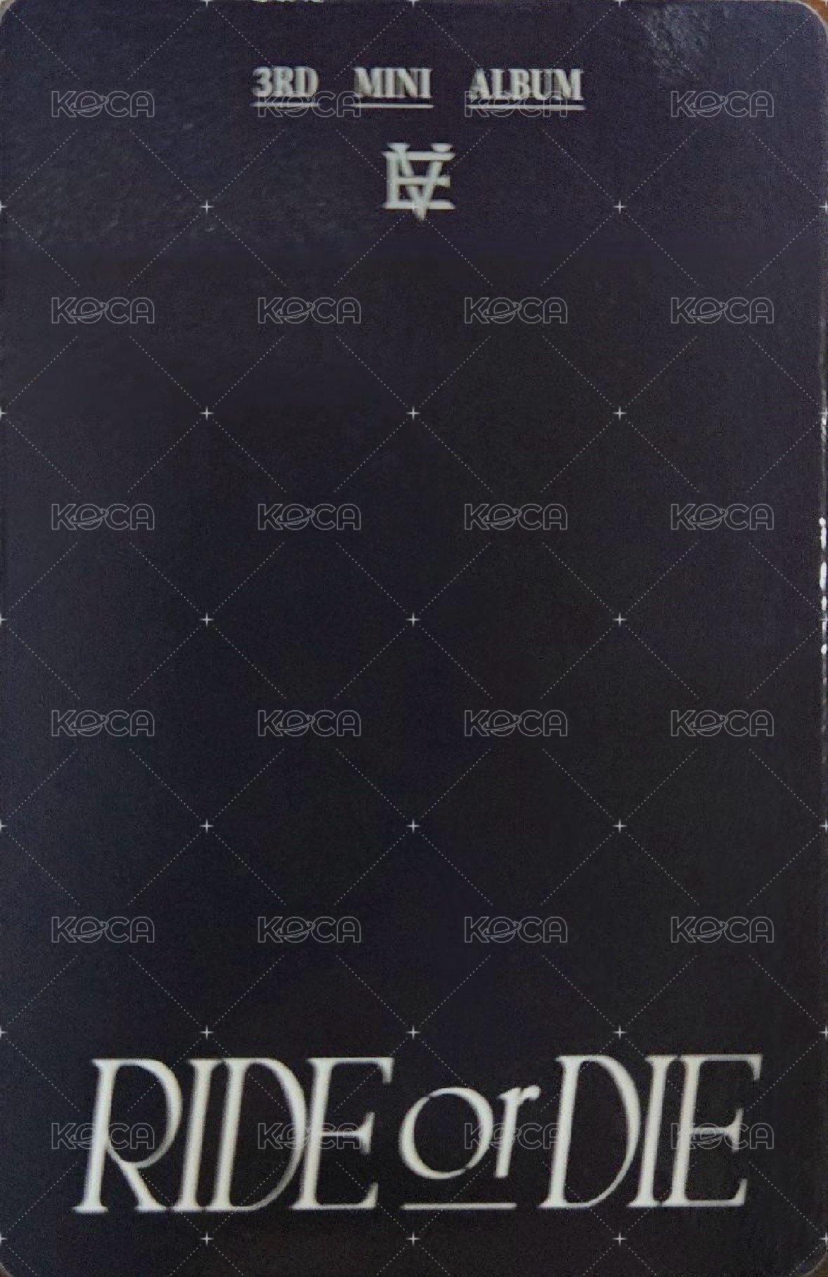 RIDE or DIE 專輯卡  背面