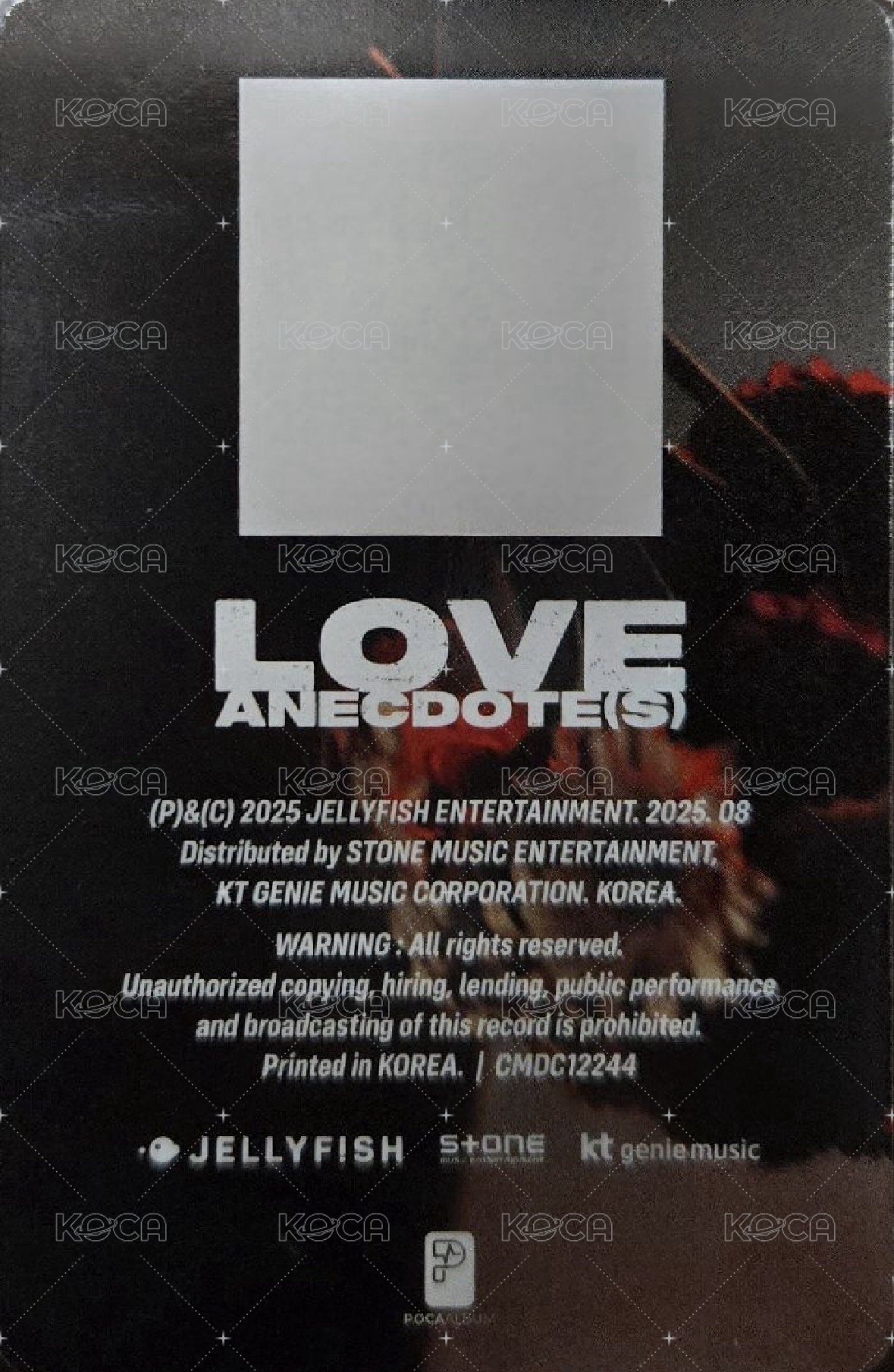 迷五 電子專 專輯卡 QR卡 背面