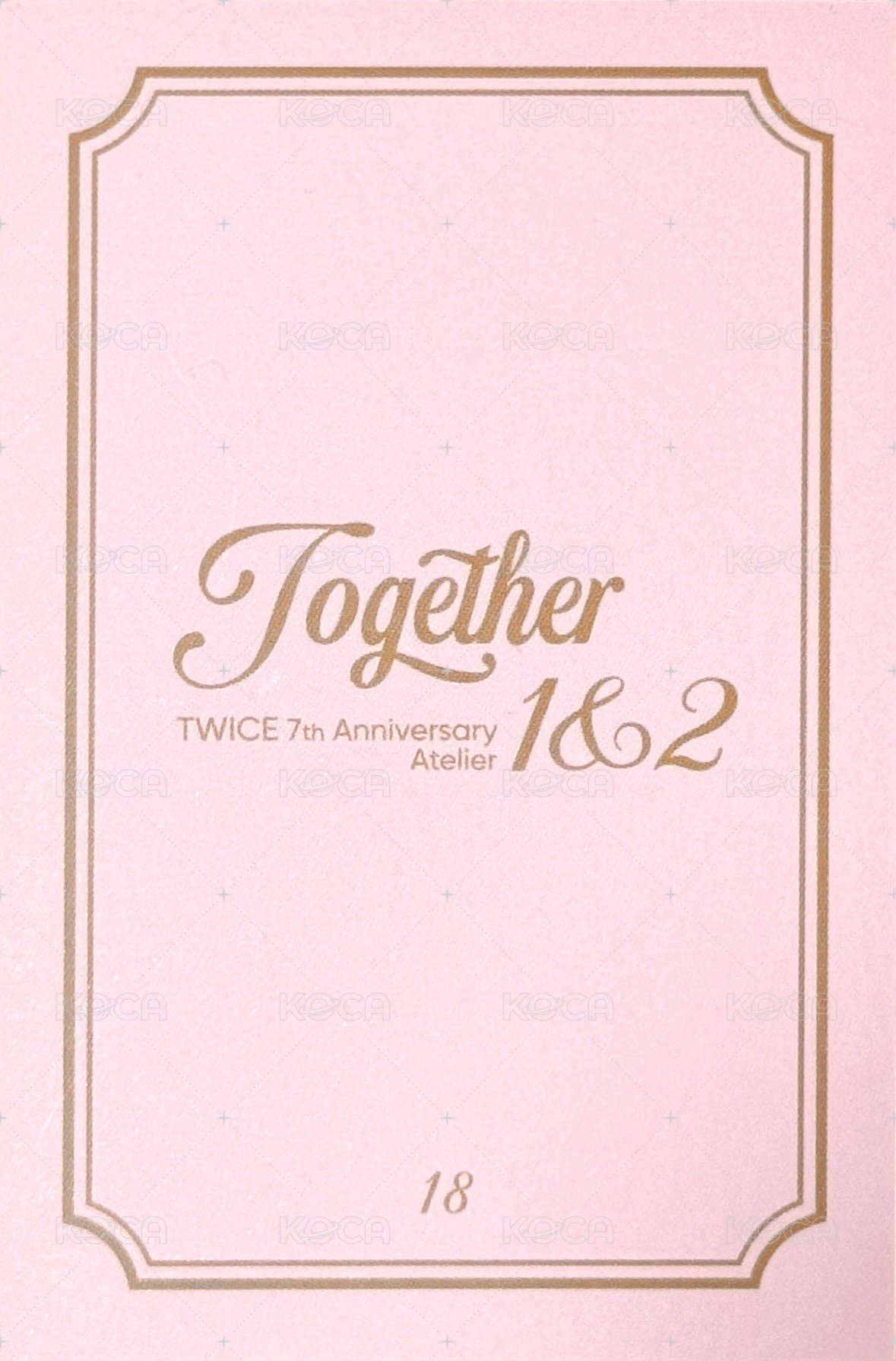 七週年 隨機卡  背面