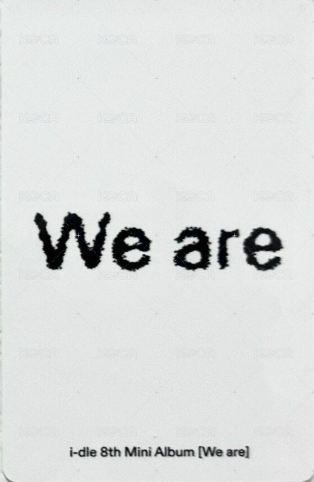 We are kms 1.0 特典卡 v1 背面