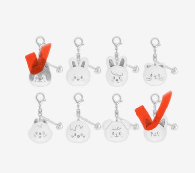 安可 銀色小頭吊飾