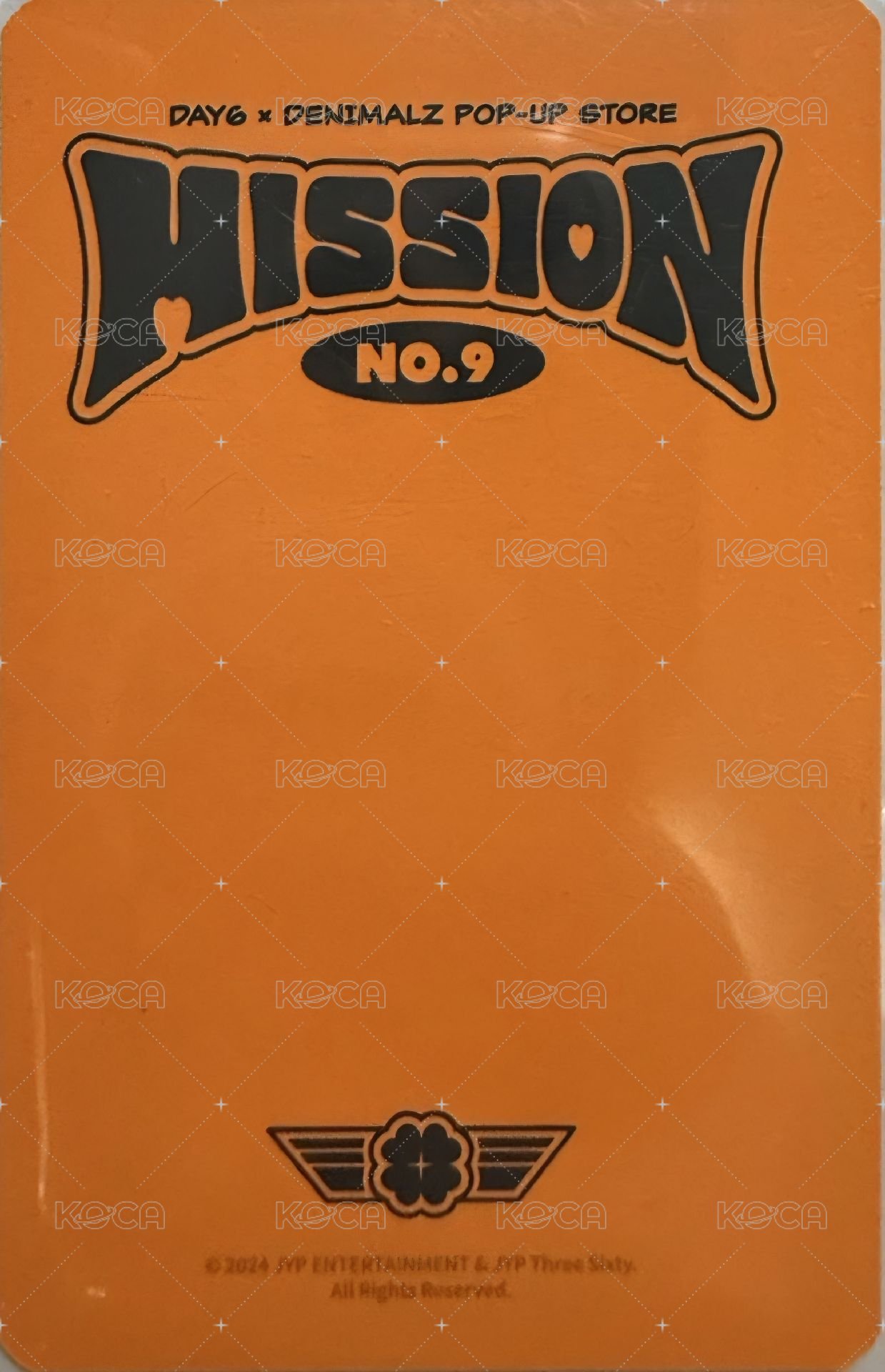 MISSION No.9 卡冊 周邊卡  背面